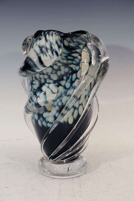 American Large Will Dexter Studio Art Glass Vase