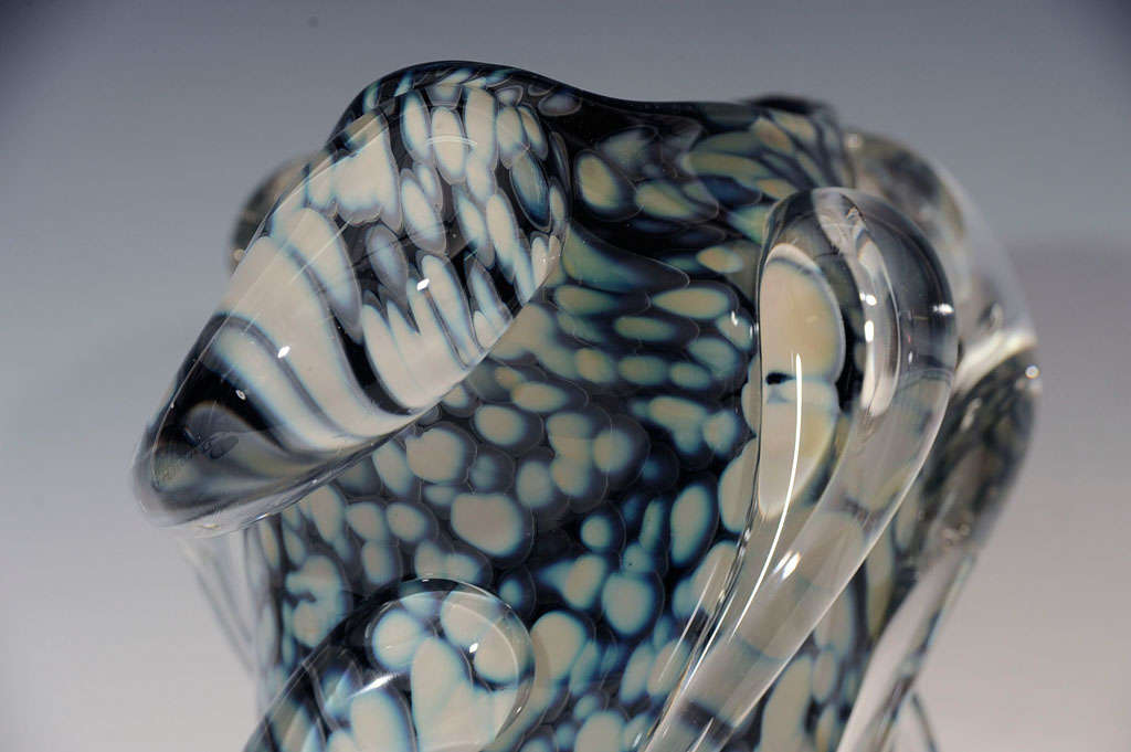 20th Century Large Will Dexter Studio Art Glass Vase