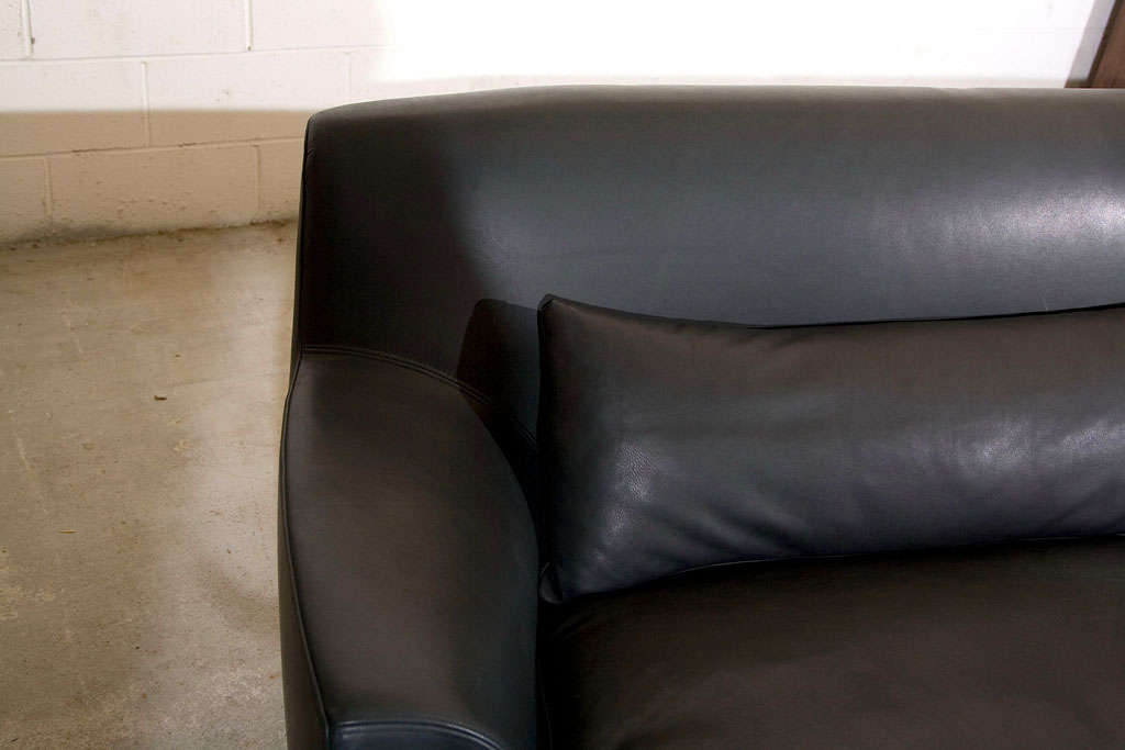 Tacchini   Montevideo  Sofa  in  Black   Leather 2