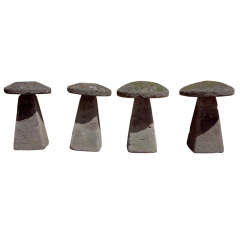Antique Set of Four Staddle Stones