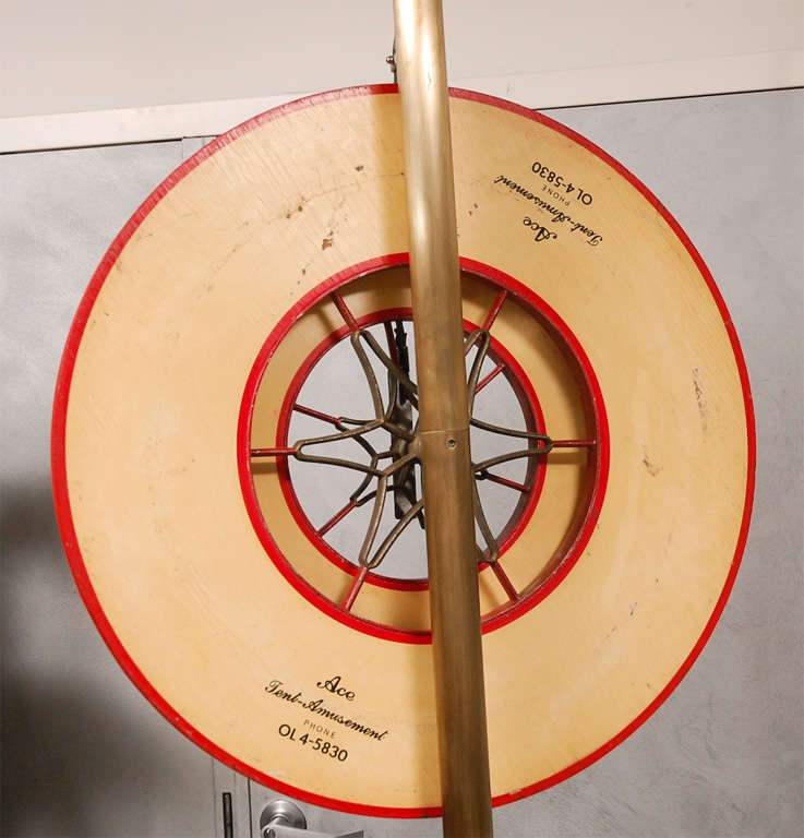 Vintage Carnival Gaming Wheel on Stand 5