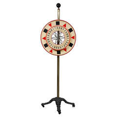 Vintage Carnival Gaming Wheel on Stand