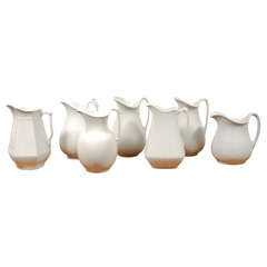 Antique White Ironstone Pitcher