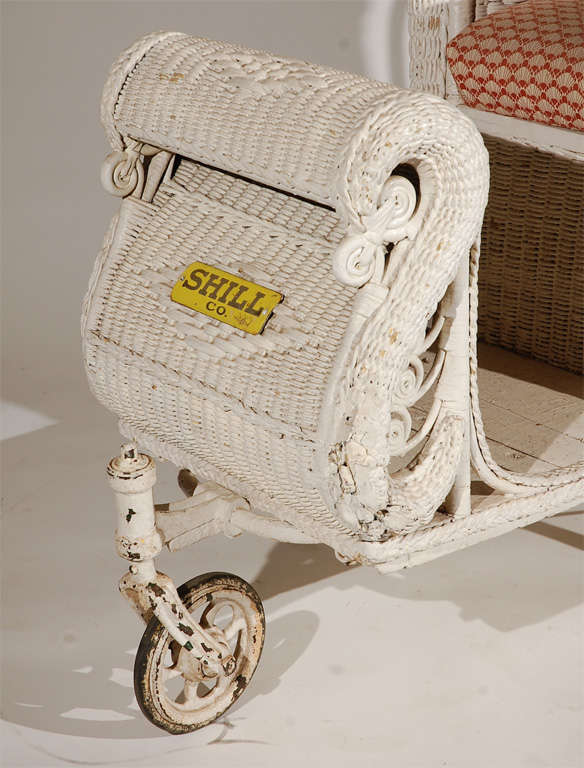 Antique Wicker Boardwalk Rolling Chair at 1stDibs