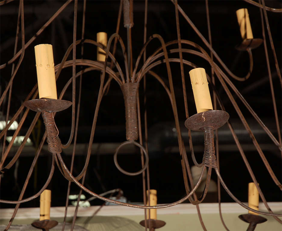 BIG 18 Light Iron Chandelier
