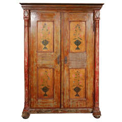 C. 1900 Painted Wood Cabinet