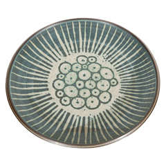 Harrison McIntosh Platter with Mishima Circles