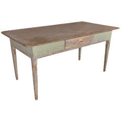 Gustavian period painted pine farm/work table, c. 1790 Gustavian period painted pine farm/work table, c. 1790