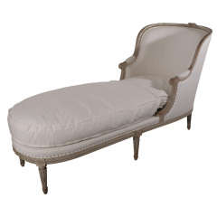 Antique French Painted Chaise Longue