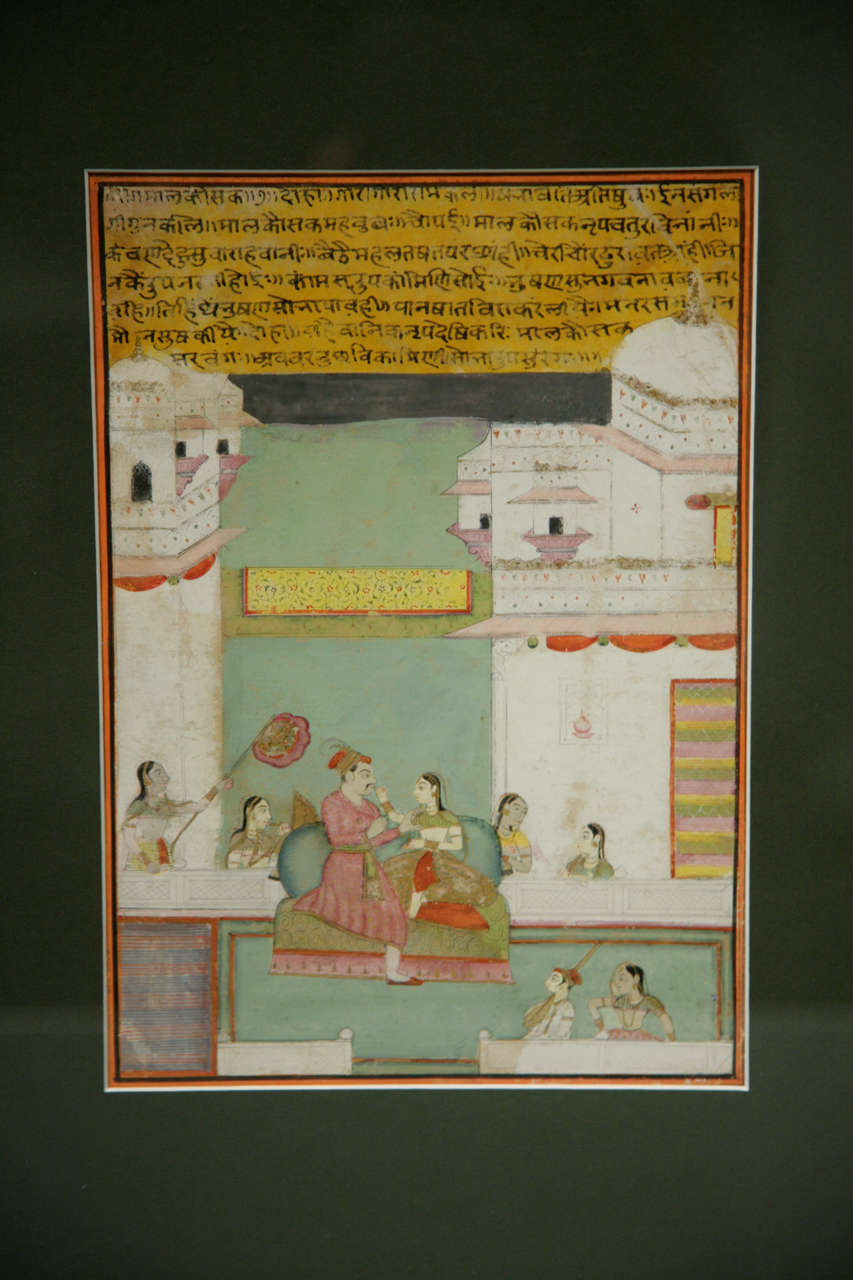 Rajasthani painting from Raja Malkaus Series