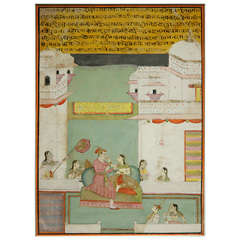 Rajasthani painting from Raja Malkaus Series