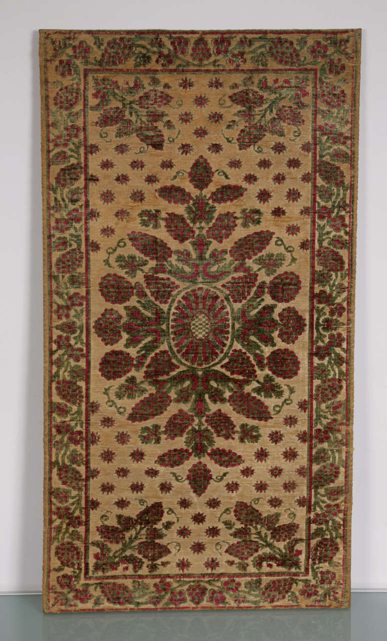 Ottoman embroided textile panel