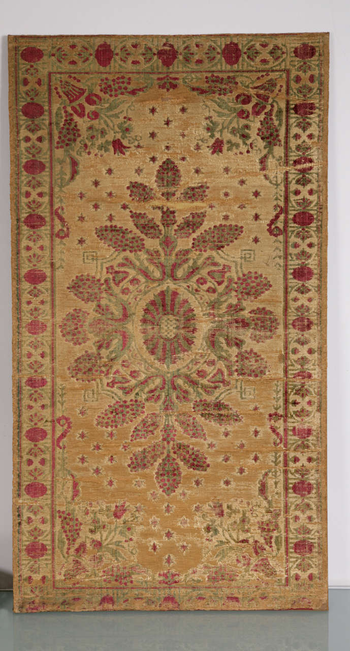 Ottoman embroided textile panel