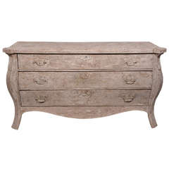 19th century Dutch wood painted commode
