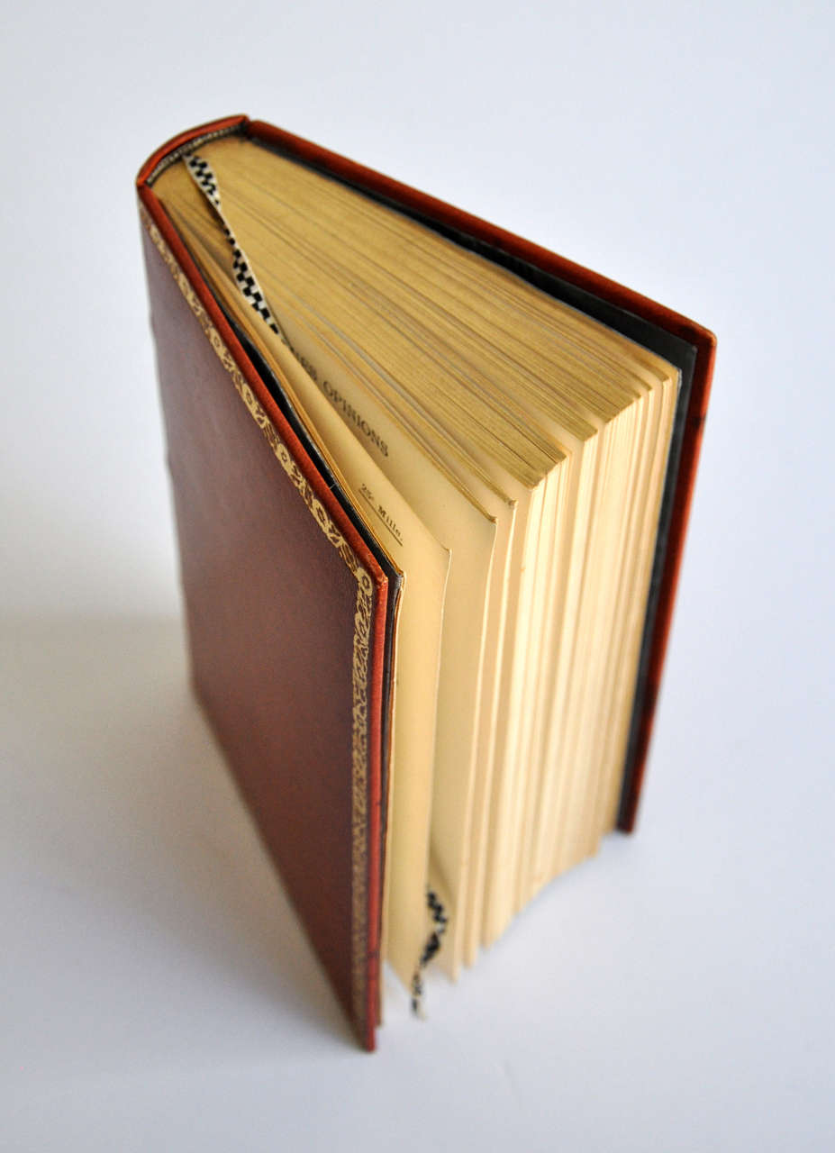 Rare Wiener Werkstatte Gilt Leather Book Binding In Good Condition In Winnetka, IL