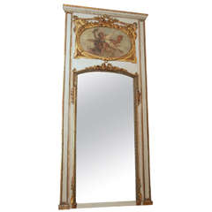 Large 19th Century Trumeau with Classical Painting