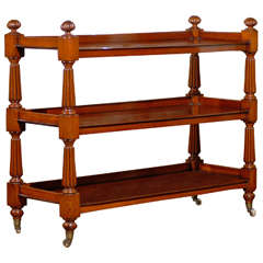 English Mahogany Trolley