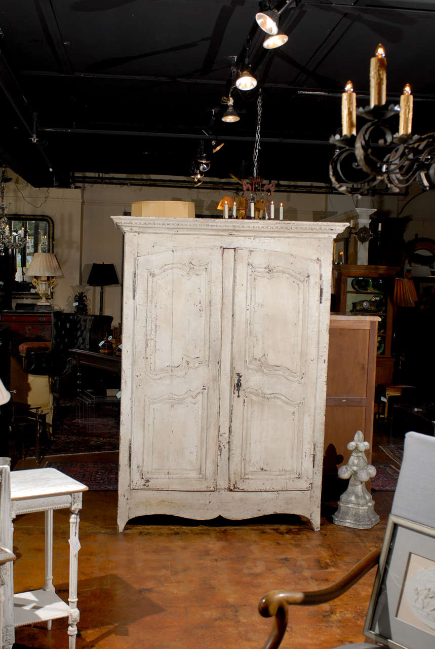 Beautiful color and patina to paint.  Center stile is attached to left door so interior will accommodate TV or drinks cupboard.

To see more items from Foxglove Antiques, please visit our website: www.foxgloveantiques.com