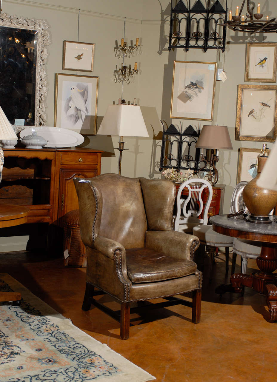 Leather Wing Chair