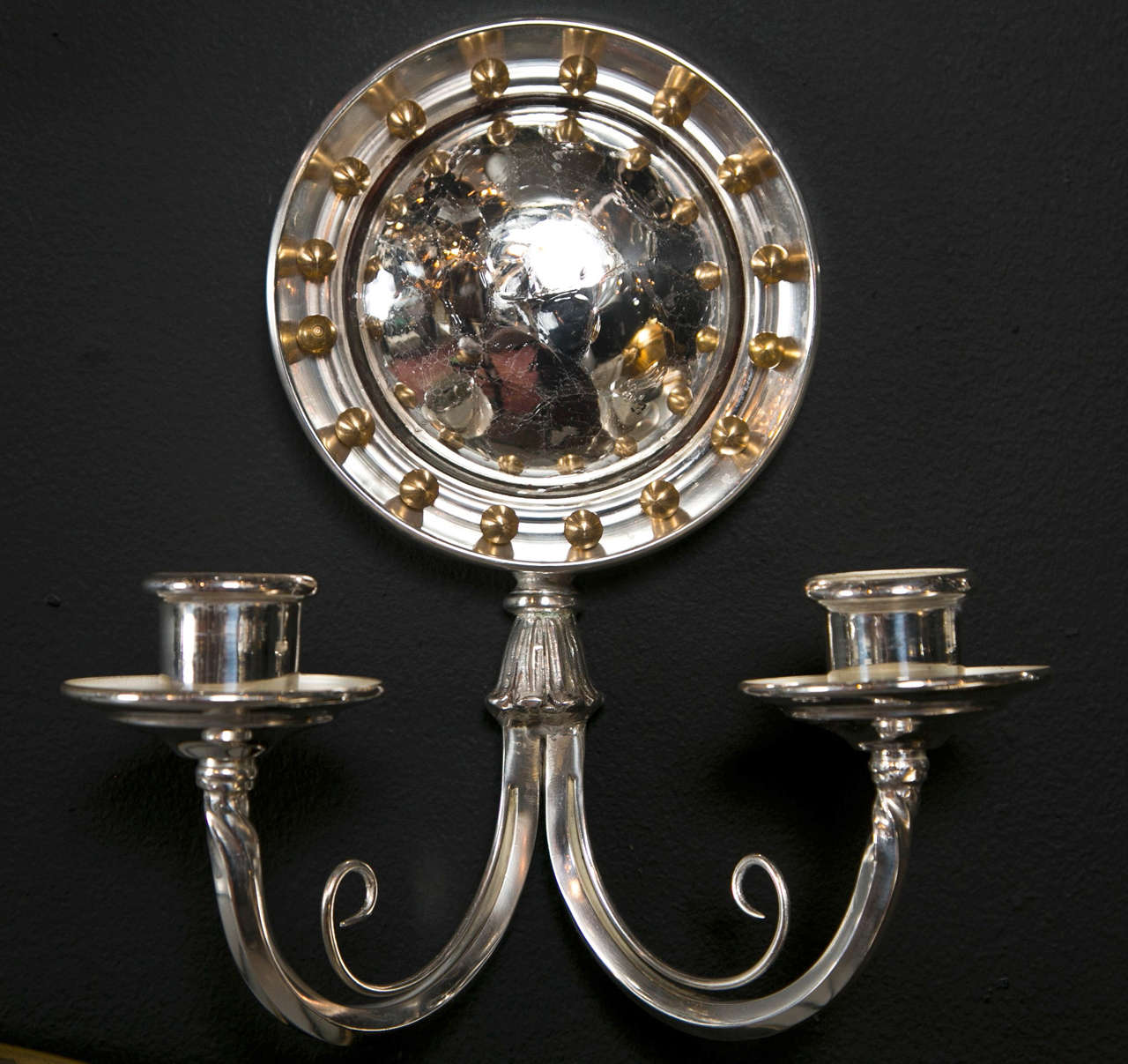 Set of Eight Circa 1920's Caldwell Sconces For Sale 1