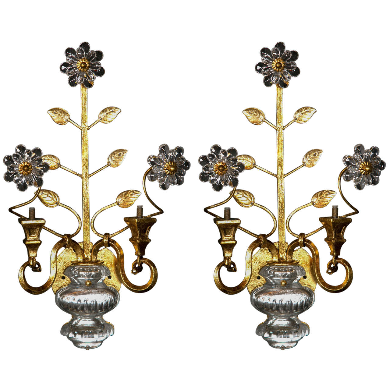 French Bagues Sconces Circa 1930 For Sale