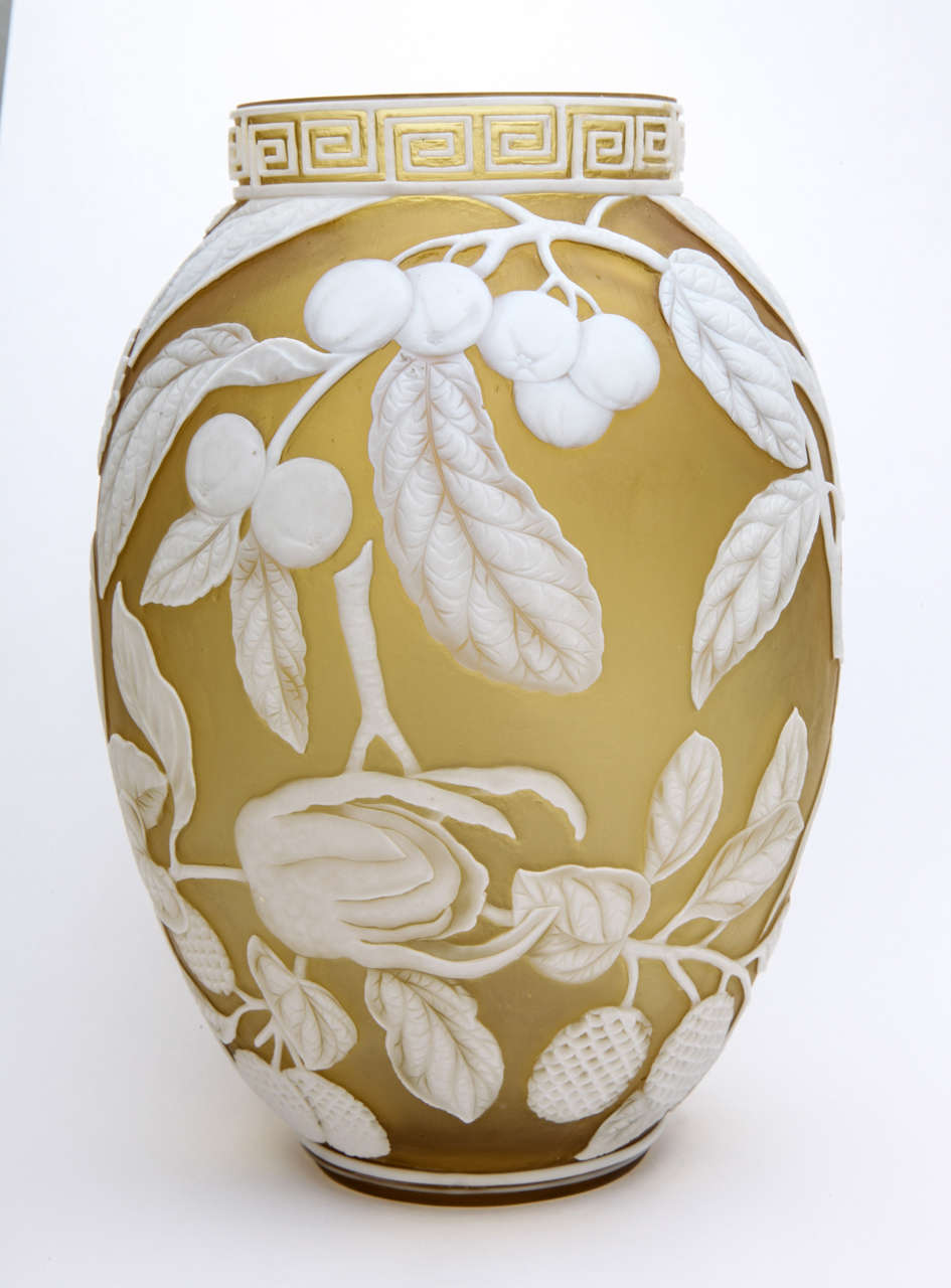 English A Rare And Fine Signed Thomas Webb & Sons Cameo Vase For Sale