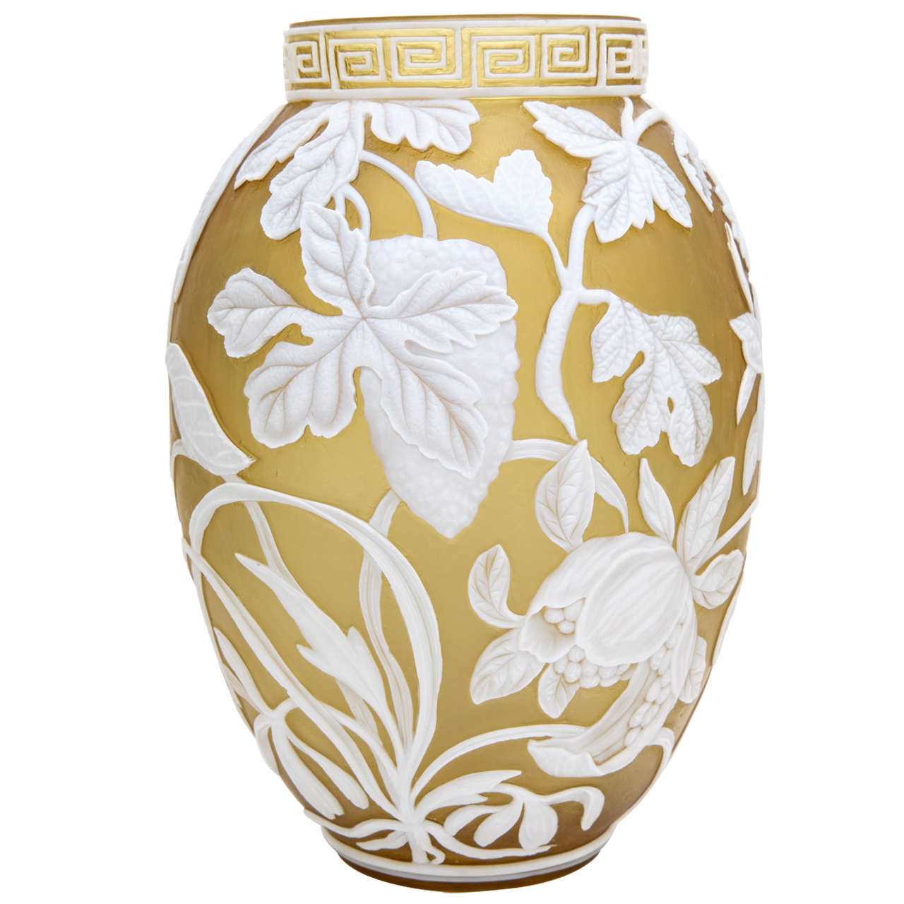 A Rare And Fine Signed Thomas Webb & Sons Cameo Vase For Sale