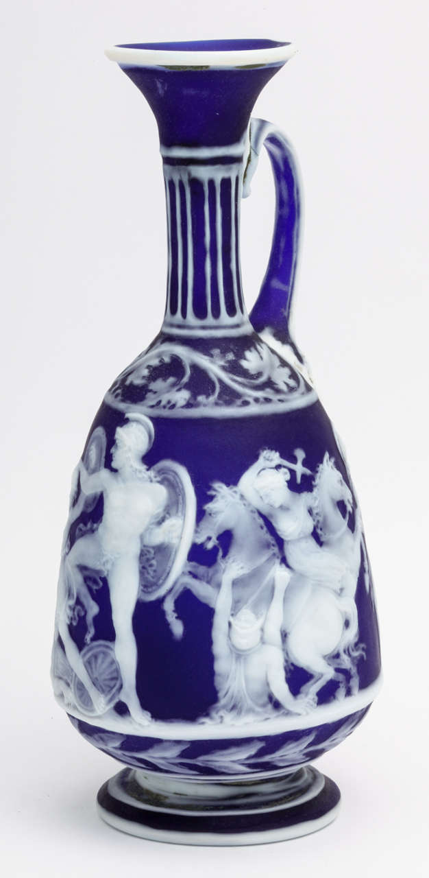 Important Venetian Cameo Glass Vase By A. Spaccarelli, 1891