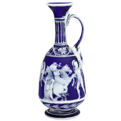 Important Venetian Cameo Glass Vase By A. Spaccarelli, 1891