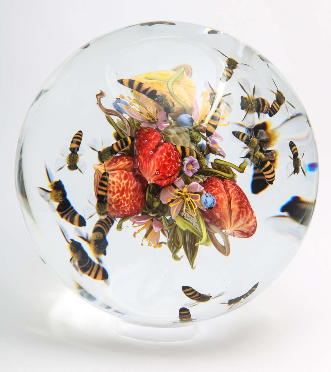 A spectacular Paul Stankard large orb from the 
