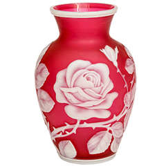 A Fine Thomas Webb & Sons Cameo Glass Vase