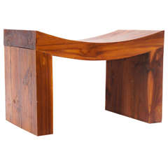 Graphic Rosewood Bench