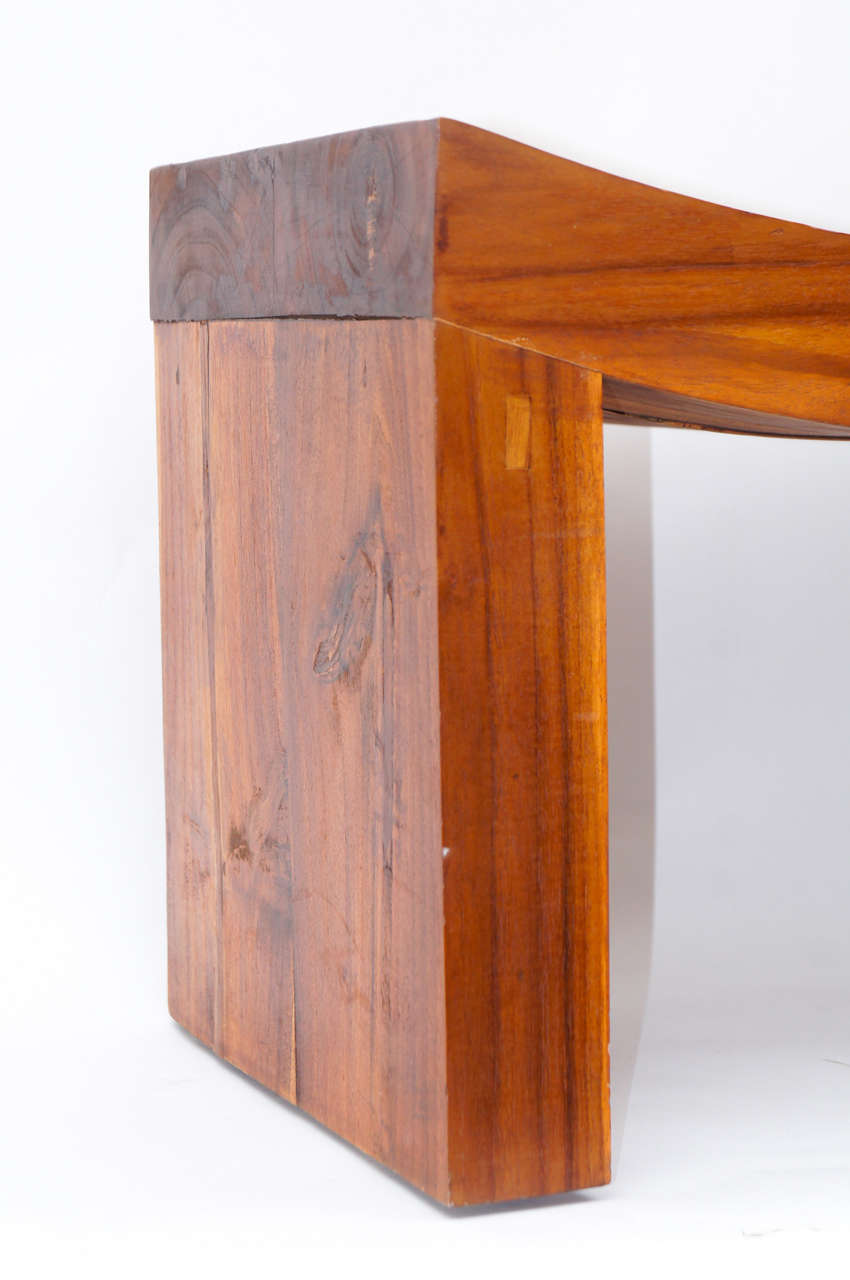 Modern Graphic Rosewood Bench