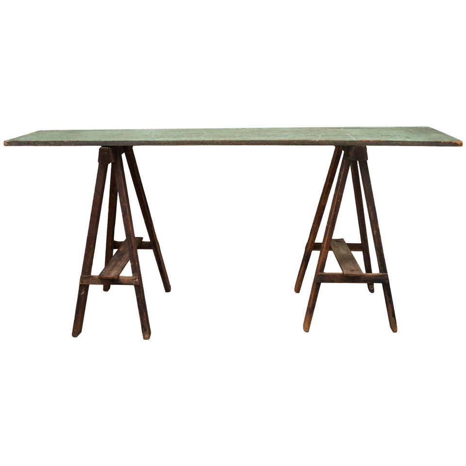 Primitive Pine Console Table at 1stDibs
