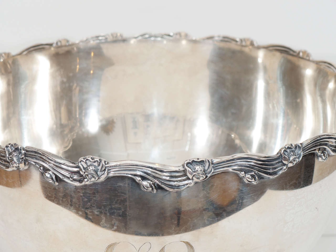 Silverplate Punch Bowl In Good Condition In New York, NY