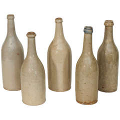 Antique Ceramic Wine Bottles