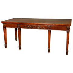George III Carved Mahogany Side Table 2