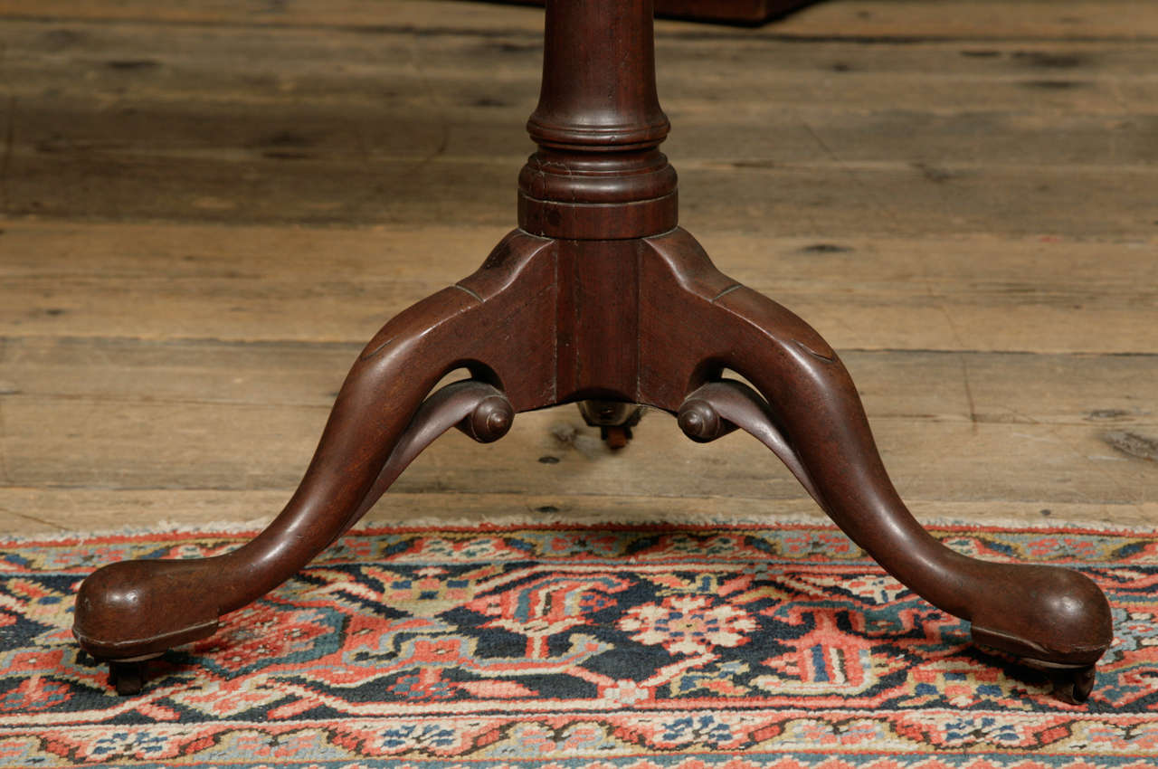 British George II Mahogany Tripod Table