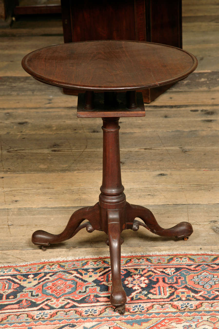 18th Century and Earlier George II Mahogany Tripod Table