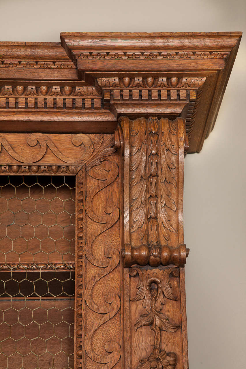 Mahogany Superb Pair of George II Oak Bookcases, circa 1750