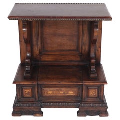 Used 18th Century Italian Inlaid Walnut Cabinet