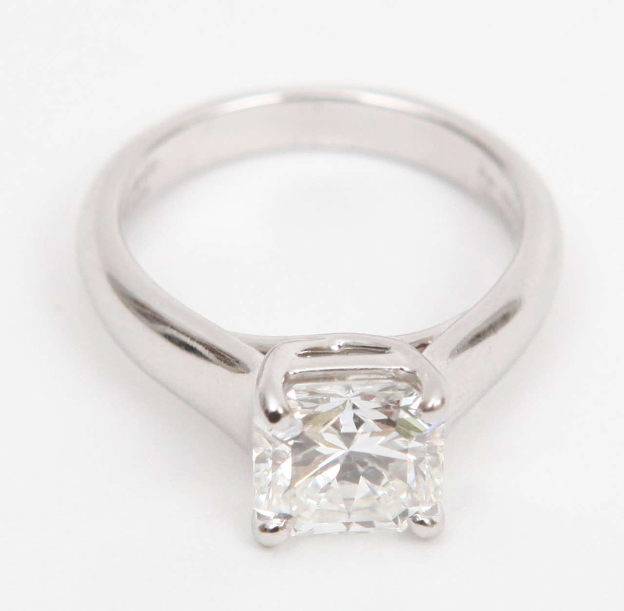 Tiffany & Co. Lucida Cut Diamond Ring In Excellent Condition In Los Angeles, CA