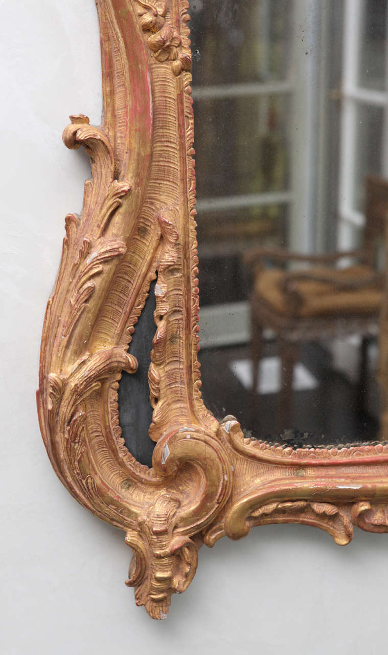 Miroir de style Régence française du XVIIIe siècle Bon état - En vente à Los Angeles, CA