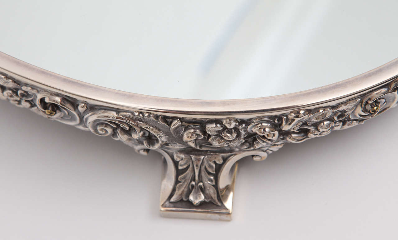 19th c. Reed and Barton Silvered Bronze Oval Plateau 2