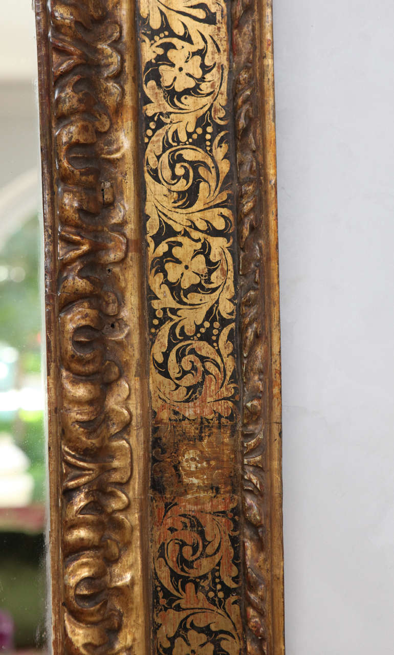 18th Century and Earlier 18th Century Italian Giltwood Mirror For Sale