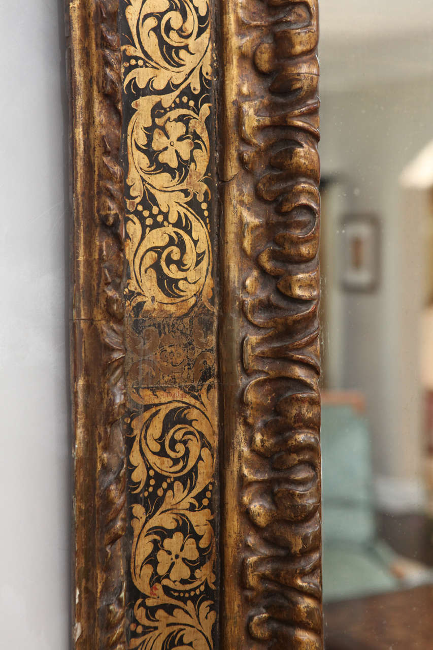 Specchio in legno dorato italiano del XVIII secolo in vendita 1