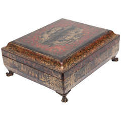 19th Century English Chinoiserie Box
