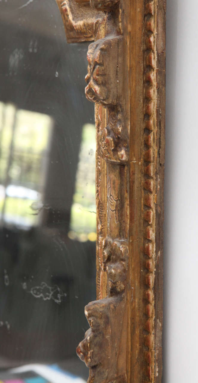 Französischer Regence-Spiegel aus vergoldetem Holz, 18. Jahrhundert im Angebot 2