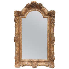 18th Century French Regence Giltwood Mirror
