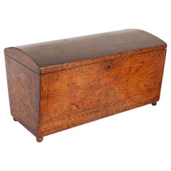 19th Century Italian Pine Box with Griffin Motif
